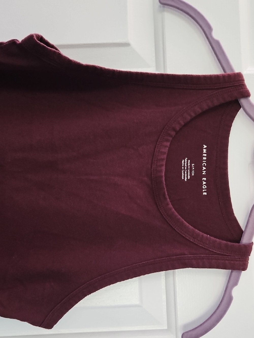 American Eagle Outfitters Dark Purple Tank Top - Picture 3 of 4